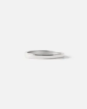Flat Band / 2mm in Platinum