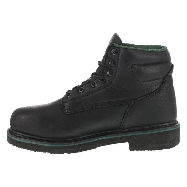 Florsheim Men's Black 6" Classic Steel Toe Work Boot FE675