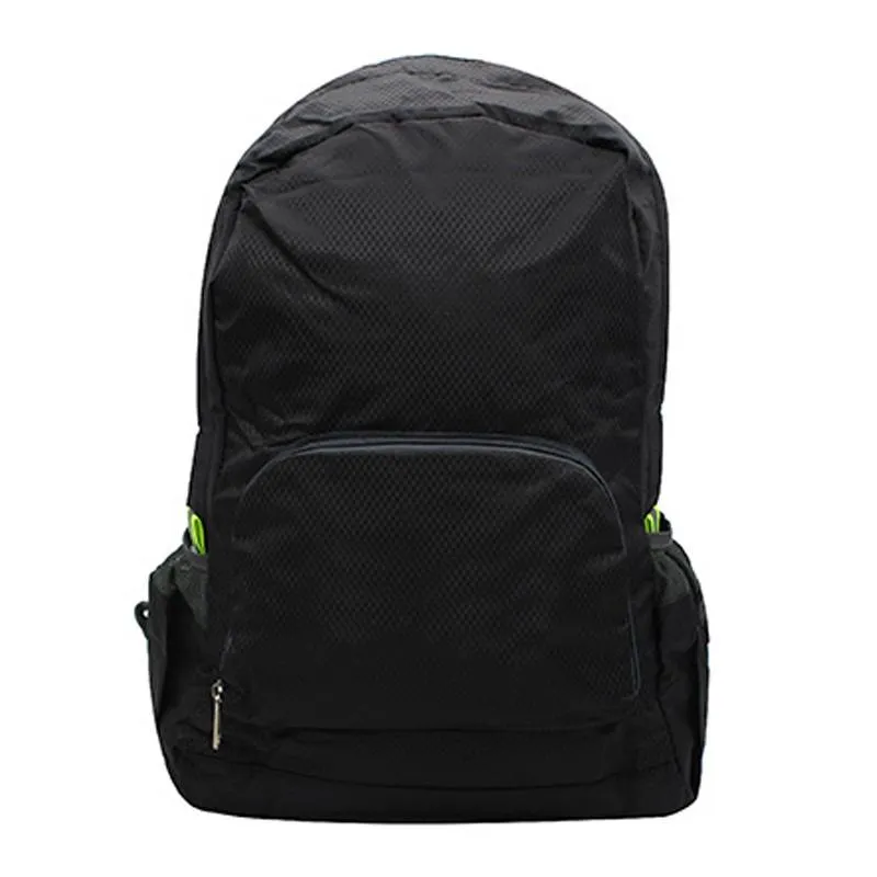 Foldable Outdoor Waterproof Backpack With Diamond Pattern