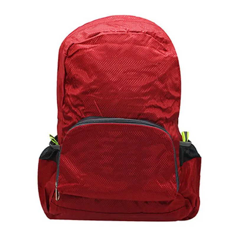 Foldable Outdoor Waterproof Backpack With Diamond Pattern