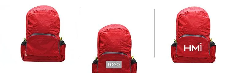 Foldable Outdoor Waterproof Backpack With Diamond Pattern
