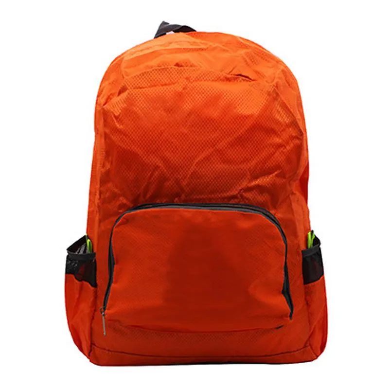 Foldable Outdoor Waterproof Backpack With Diamond Pattern