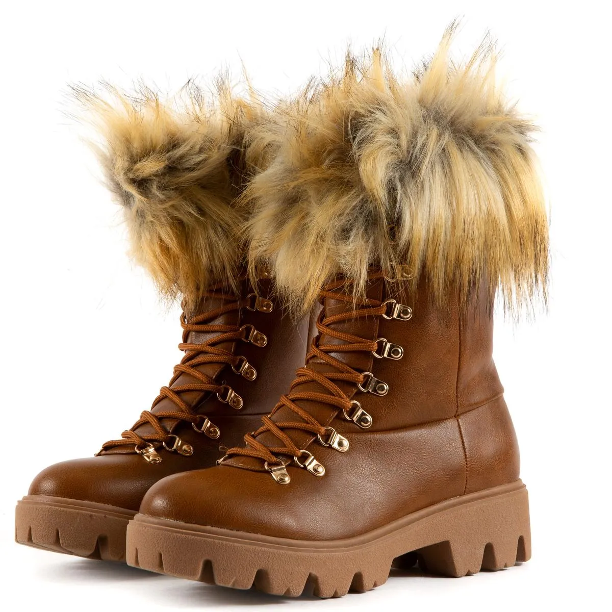 Force-11 Lace-Up Fur Boots