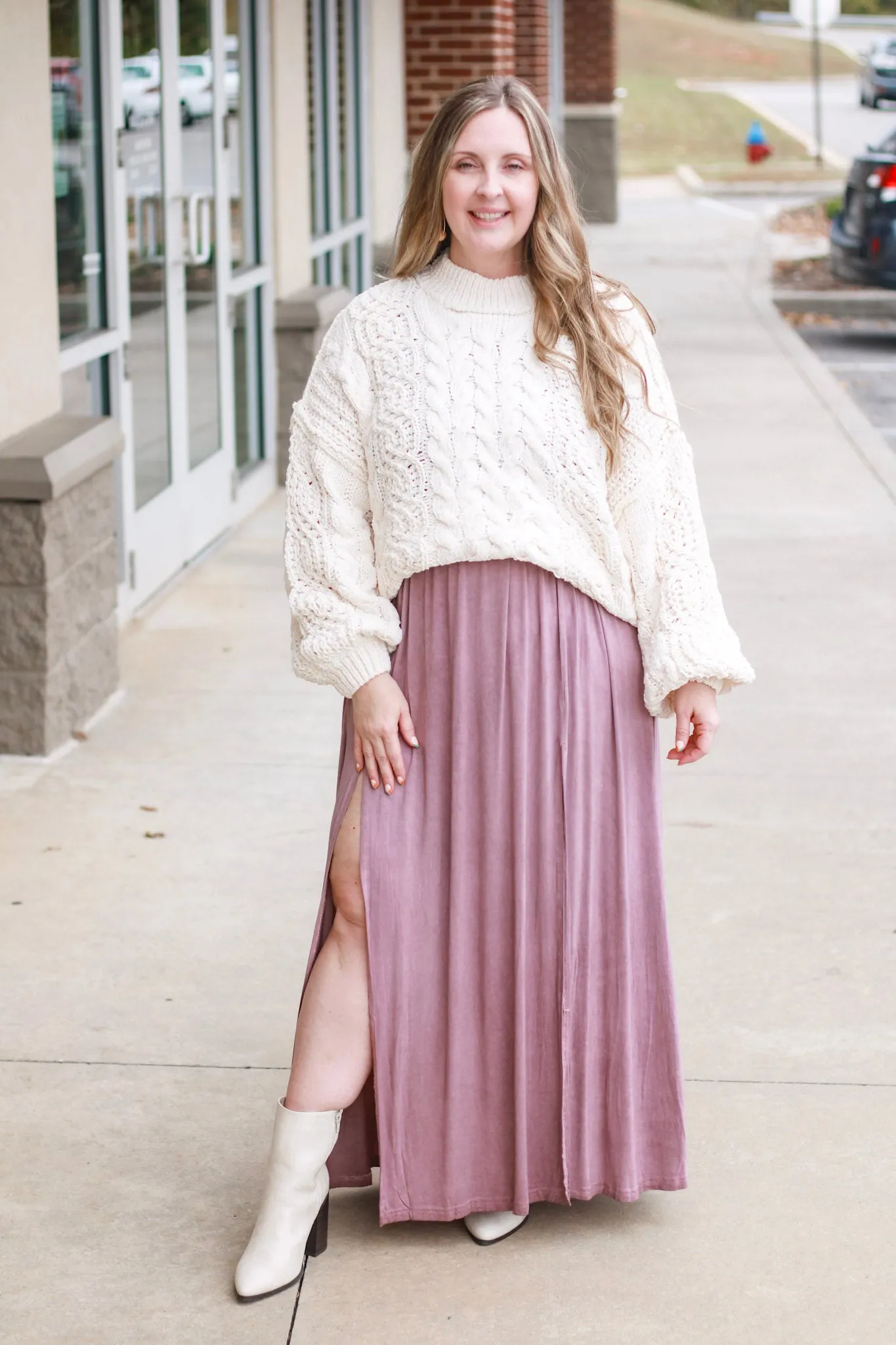 Forget Me Not Maxi in Burgundy