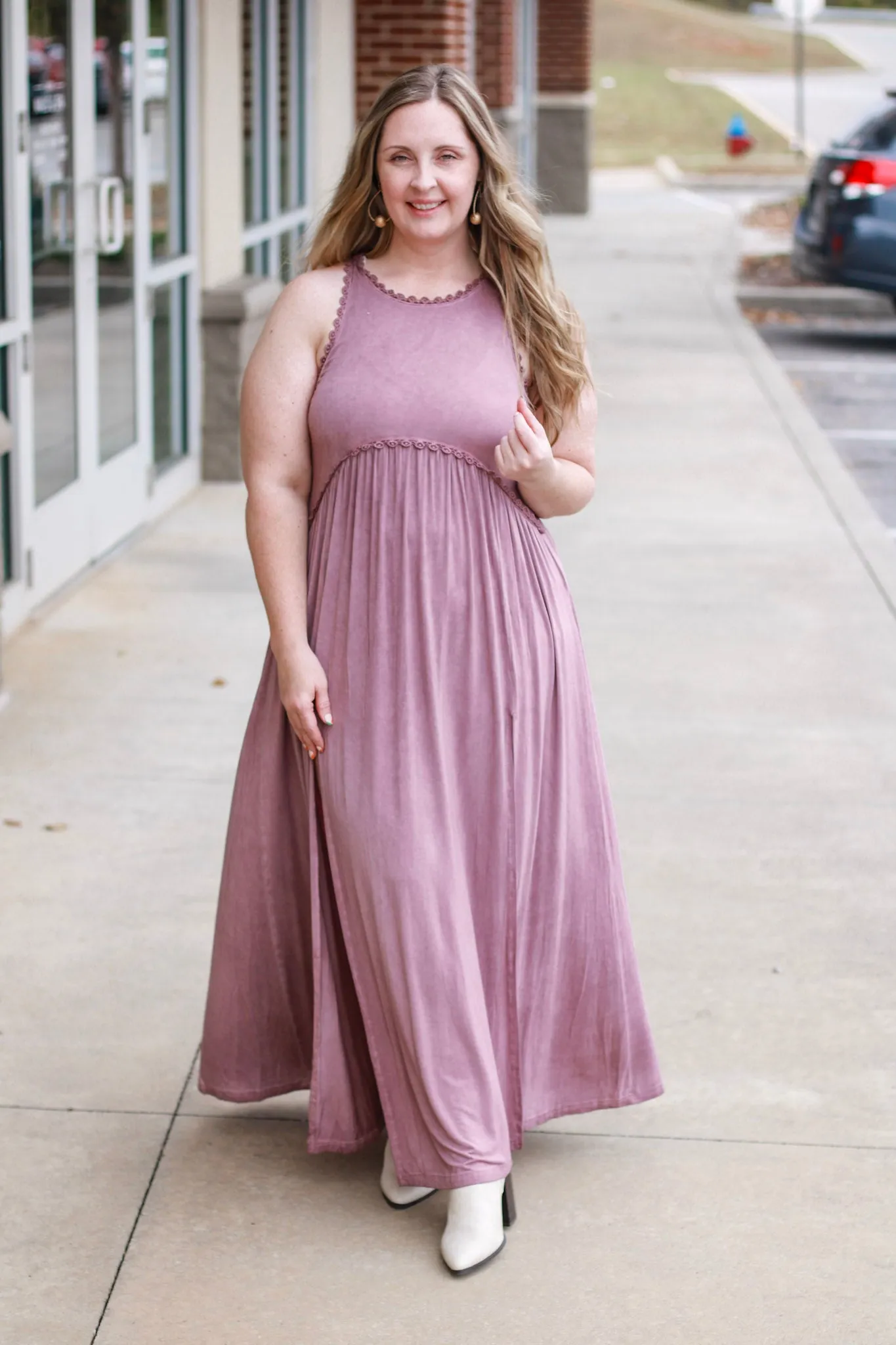 Forget Me Not Maxi in Burgundy