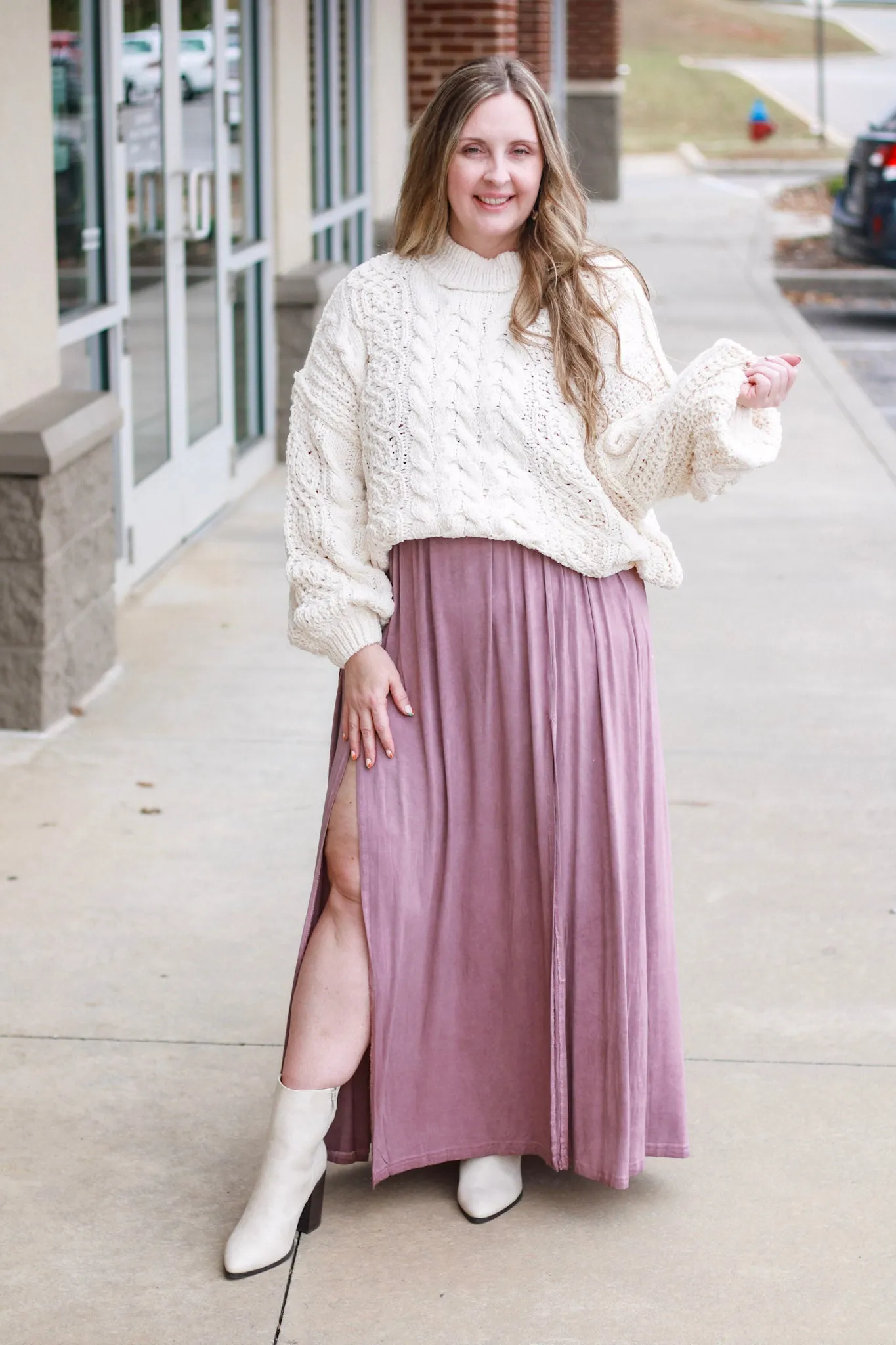 Forget Me Not Maxi in Burgundy