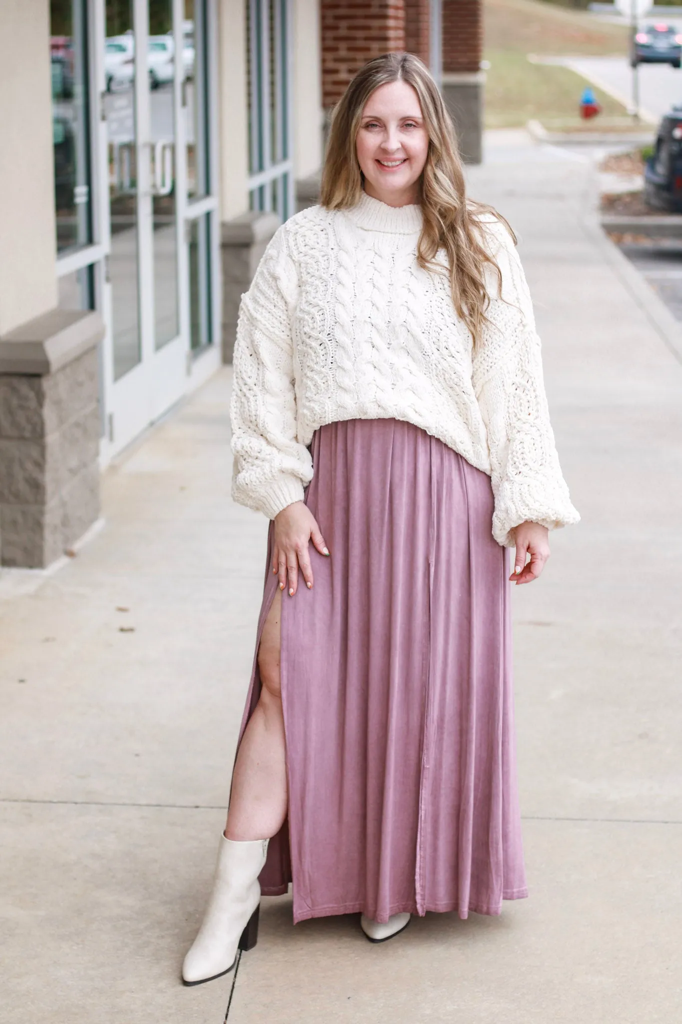 Forget Me Not Maxi in Burgundy