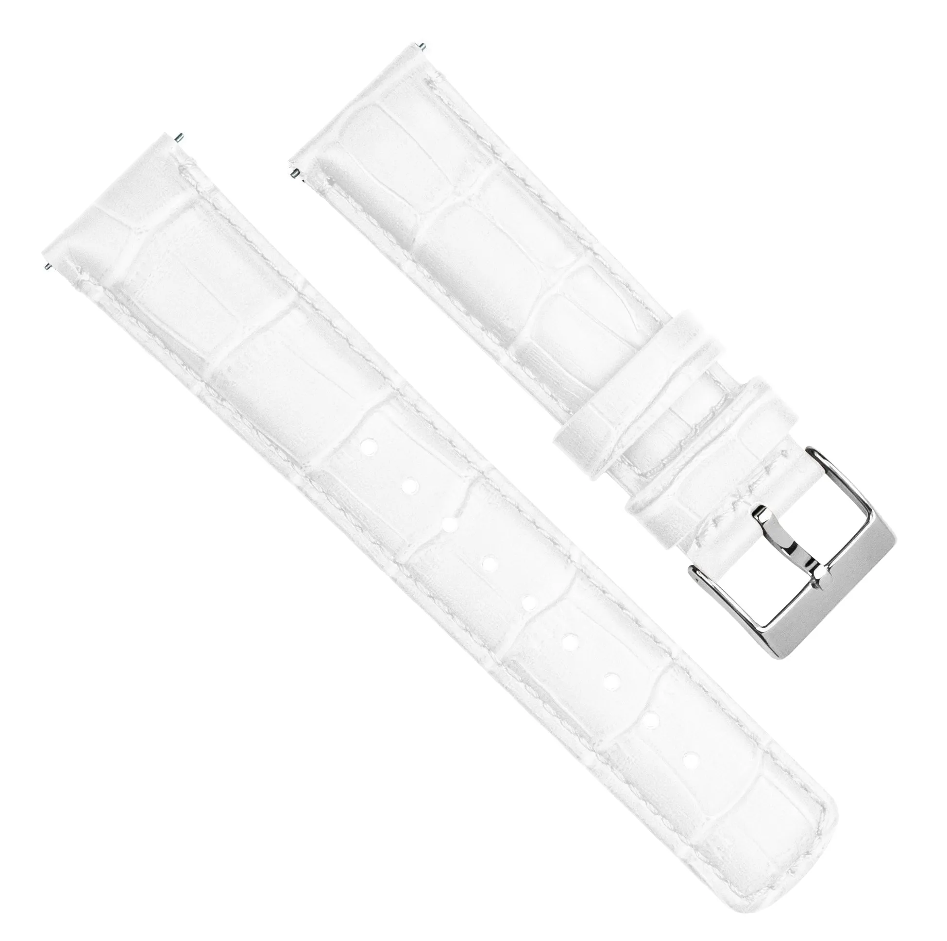 Fossil Q White Alligator Grain Leather Watch Band