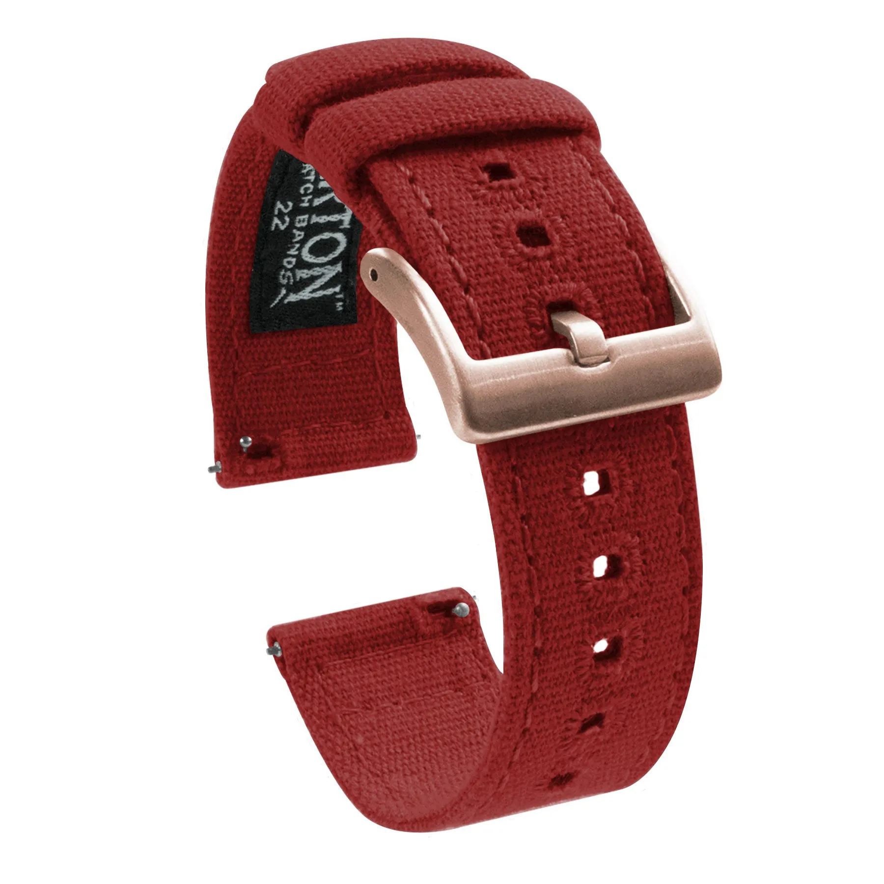 Fossil Sport Crimson Red Canvas Watch Band