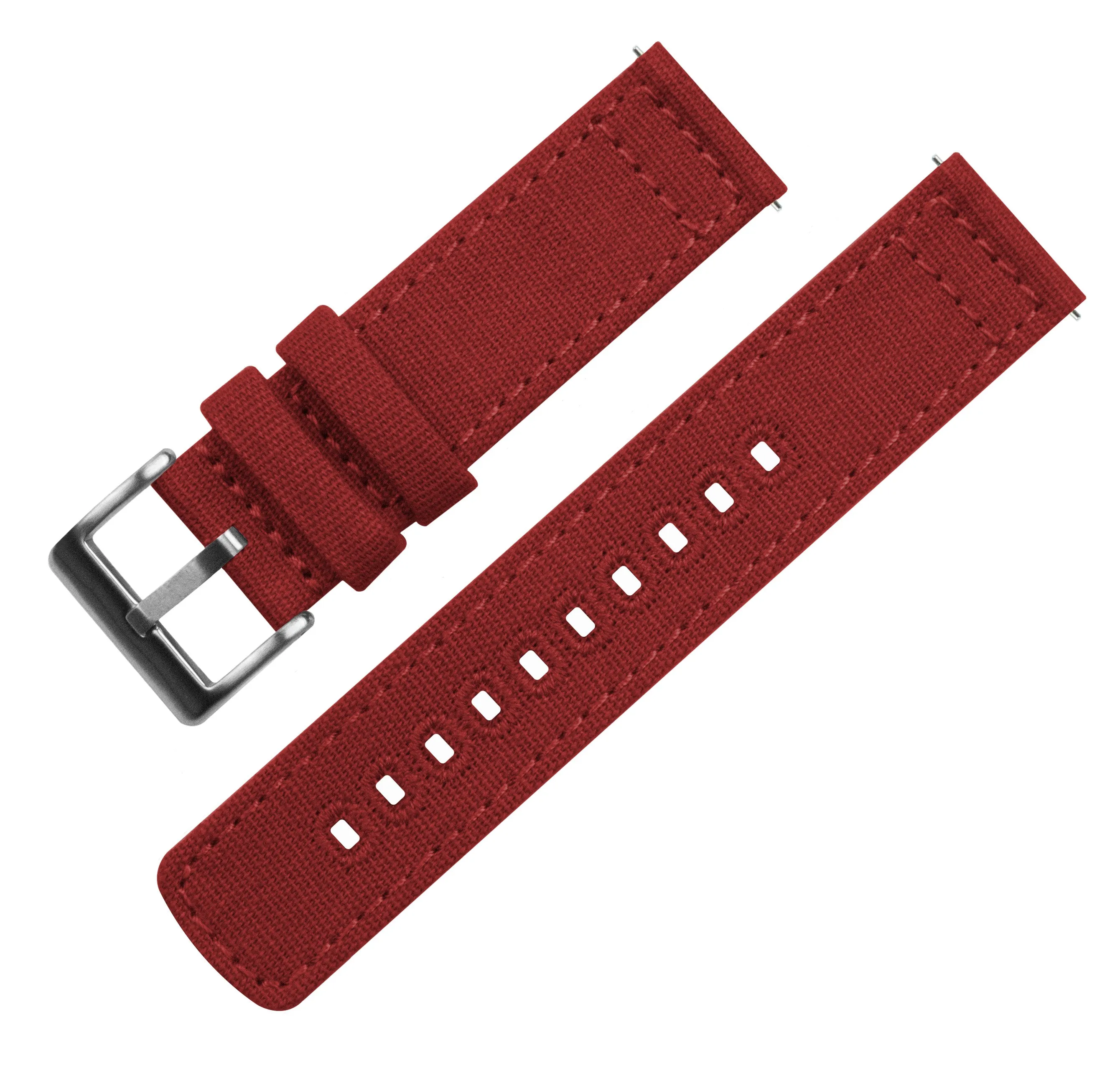 Fossil Sport Crimson Red Canvas Watch Band