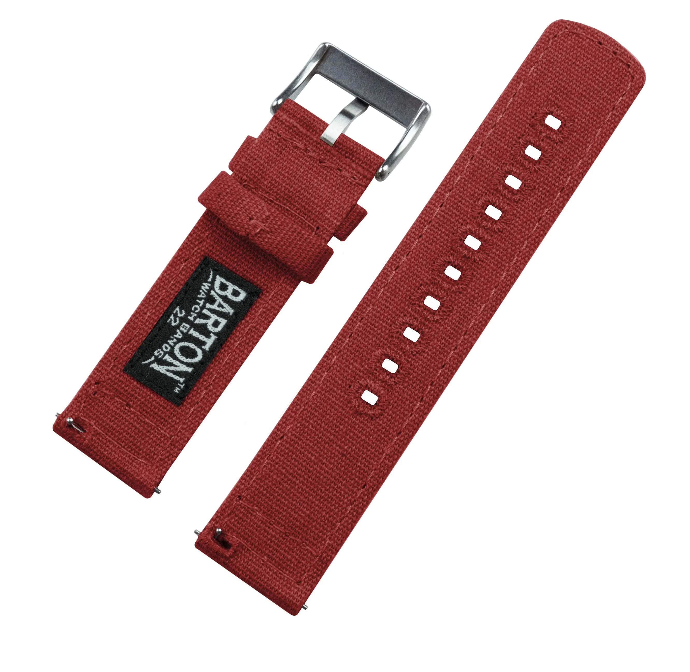 Fossil Sport Crimson Red Canvas Watch Band