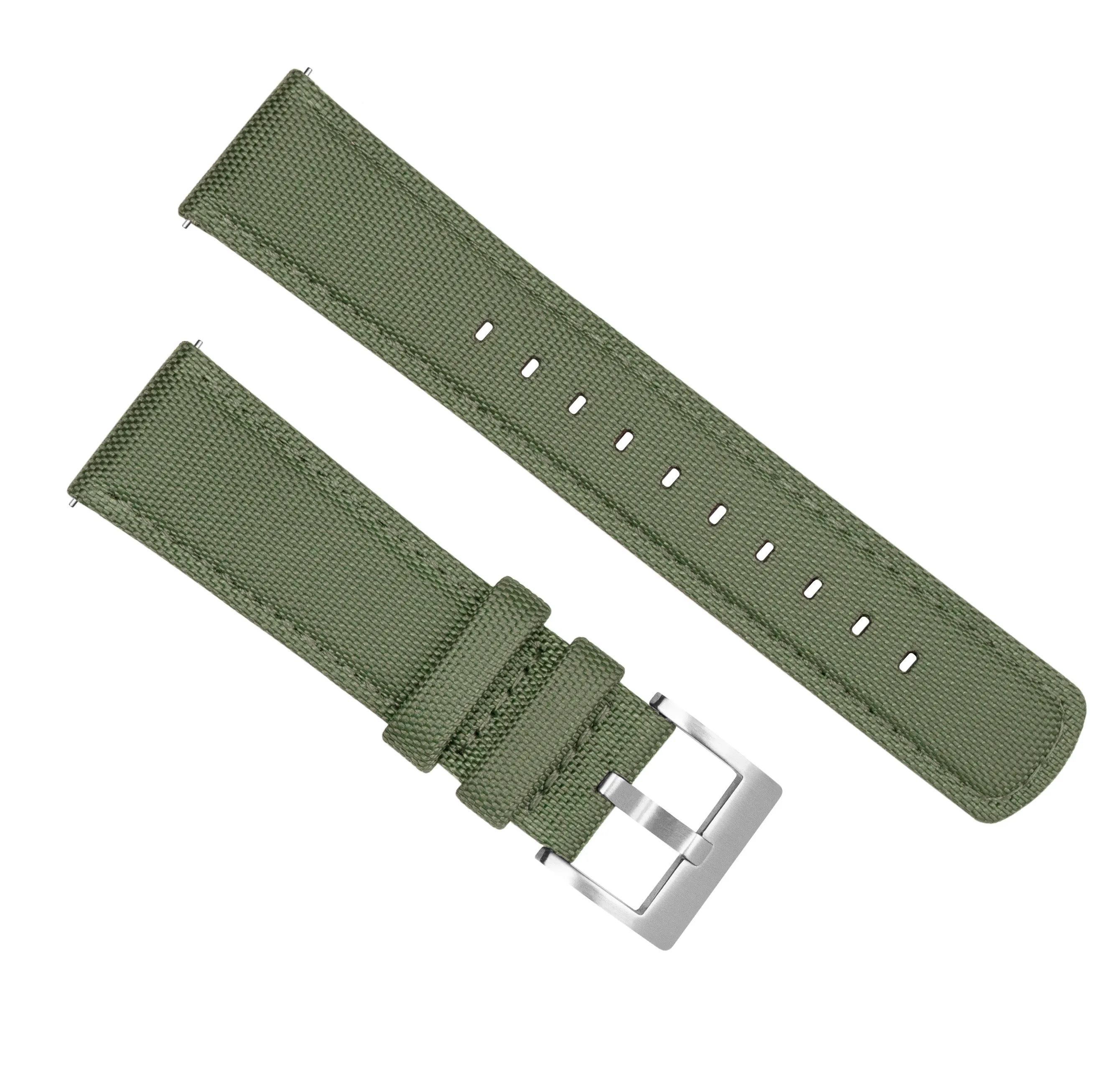 Fossil Sport Sailcloth Quick Release Army Green Watch Band