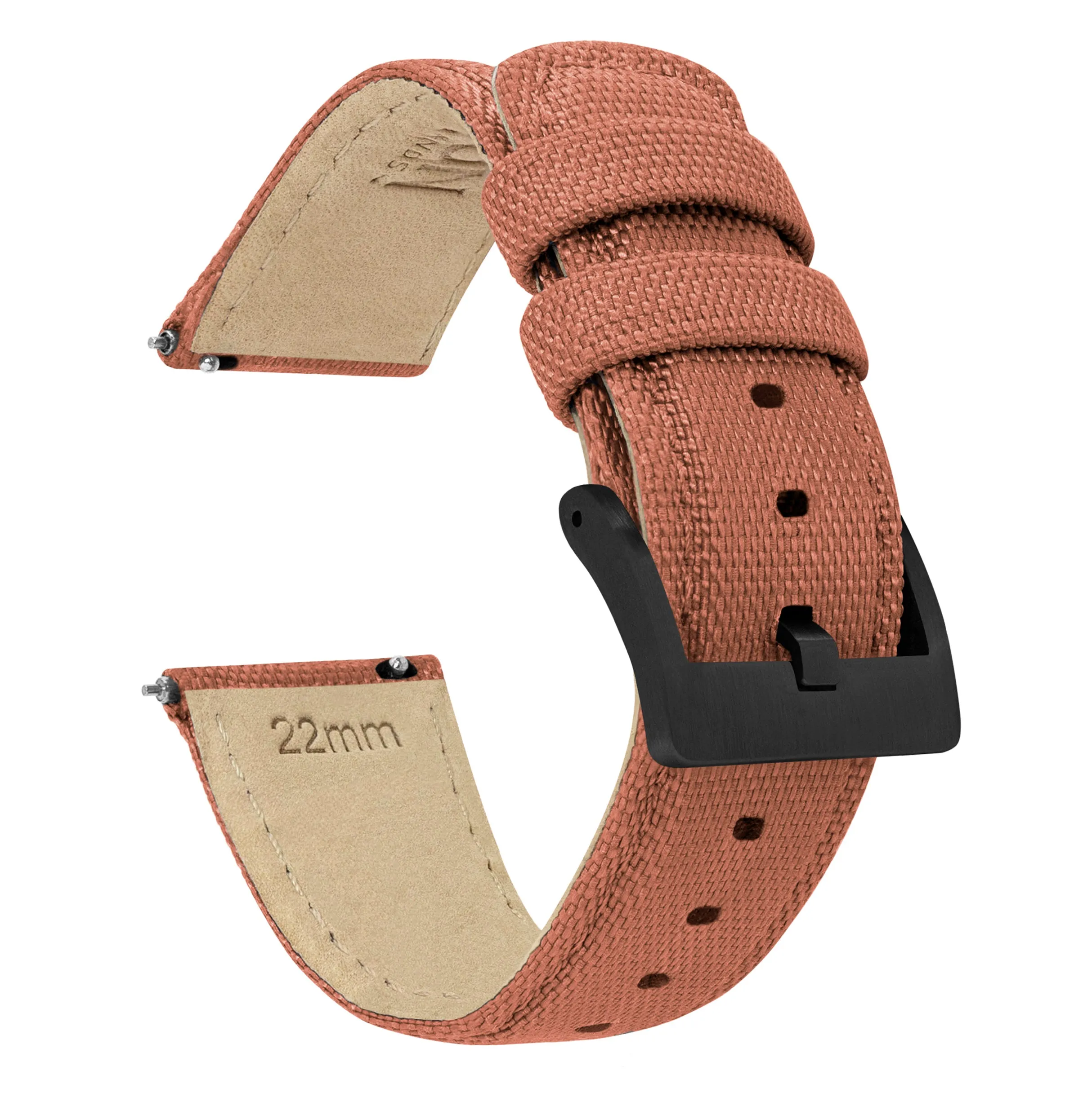 Fossil Sport Sailcloth Quick Release Copper Orange Watch Band