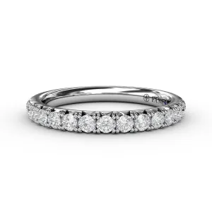 French Pave Set Anniversary Band