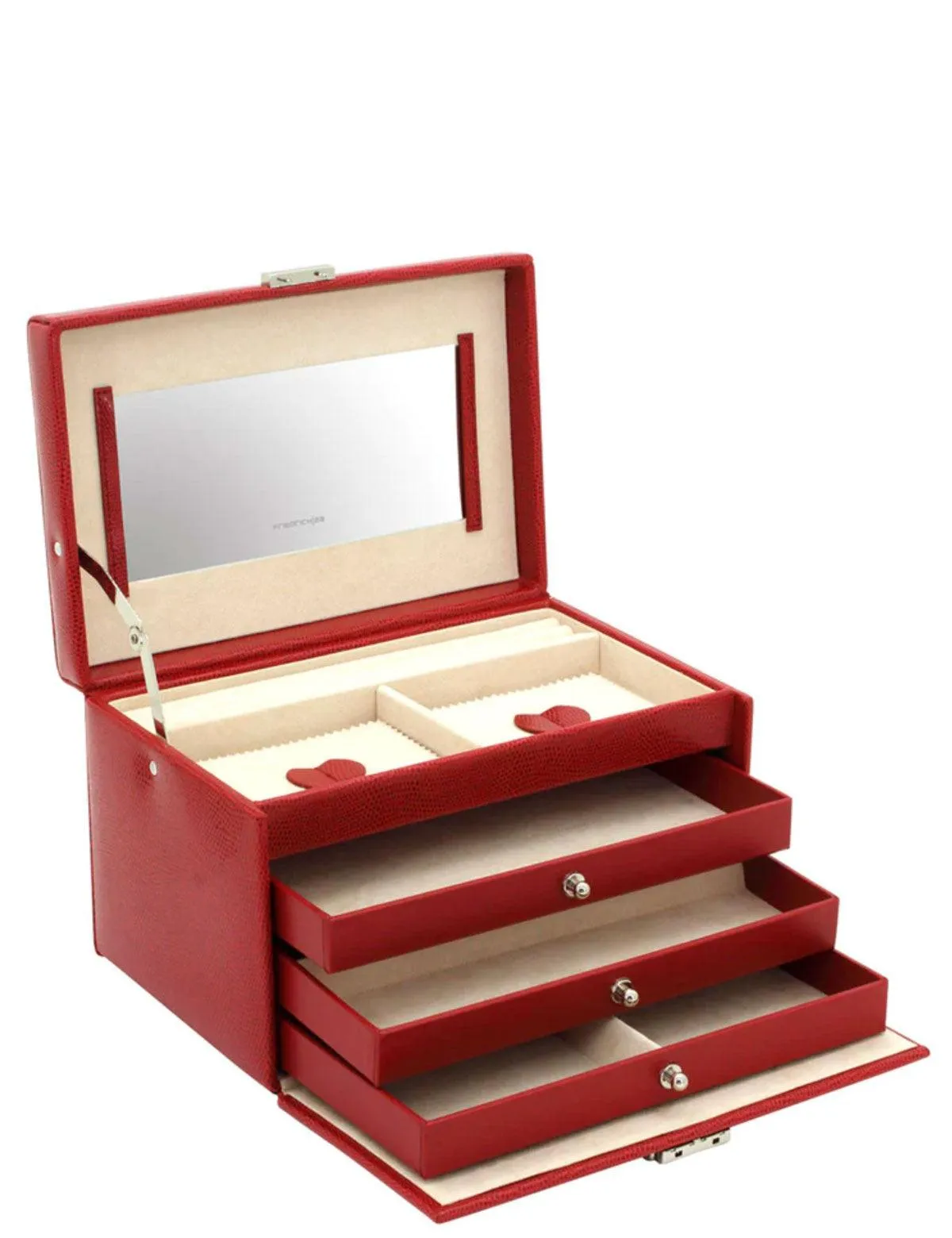 Friedrich23 jewelry box23 red python effect 23255-40