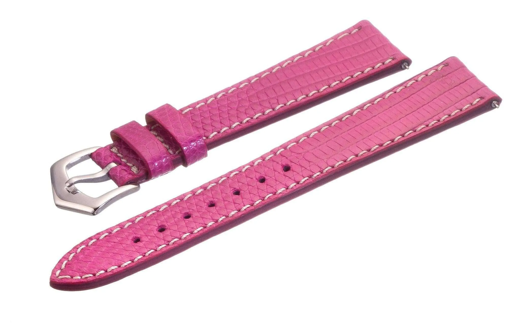 Fuchsia Lizard Apple Watch Leather Band  | Watch bands