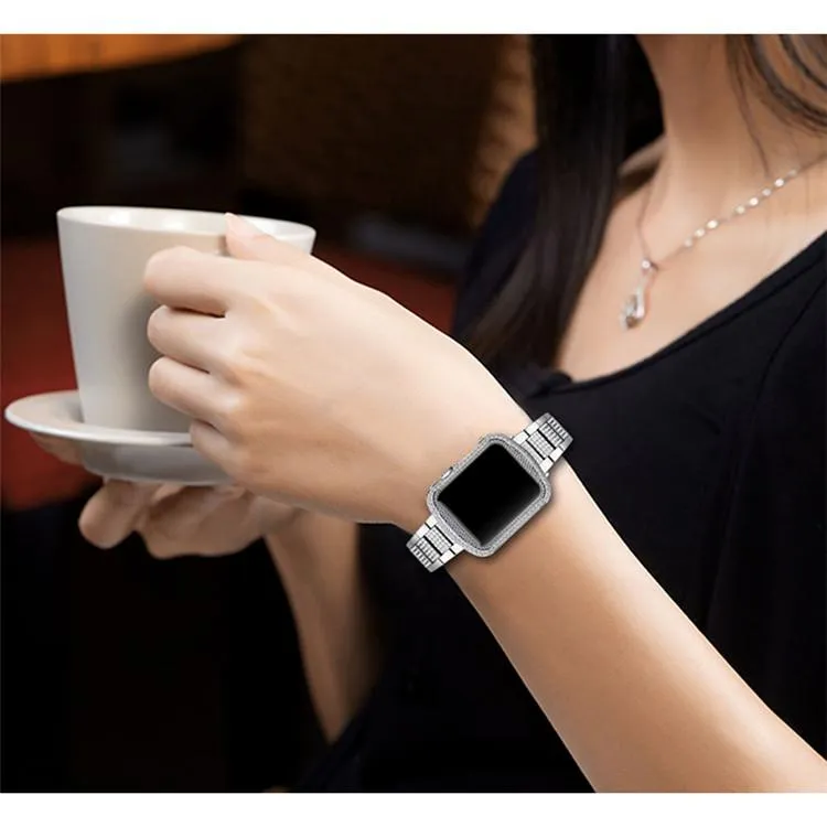 Full Loaded Handcraft Encrusted Bling Rhinestone Bezel Case For Apple Watch