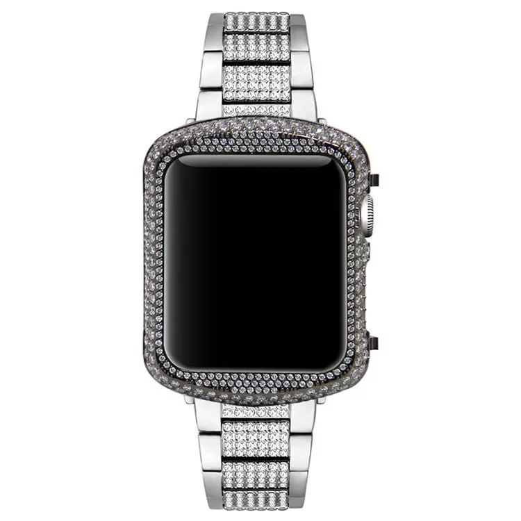 Full Loaded Handcraft Encrusted Bling Rhinestone Bezel Case For Apple Watch