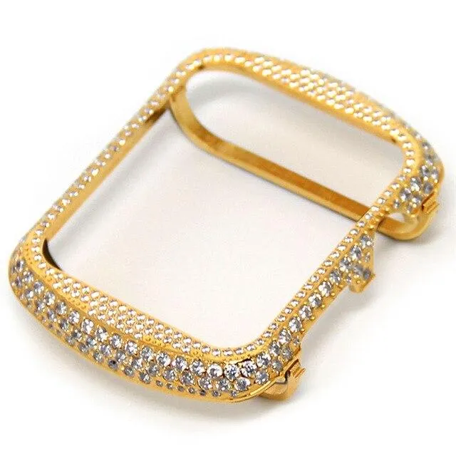 Full Loaded Handcraft Encrusted Bling Rhinestone Bezel Case For Apple Watch