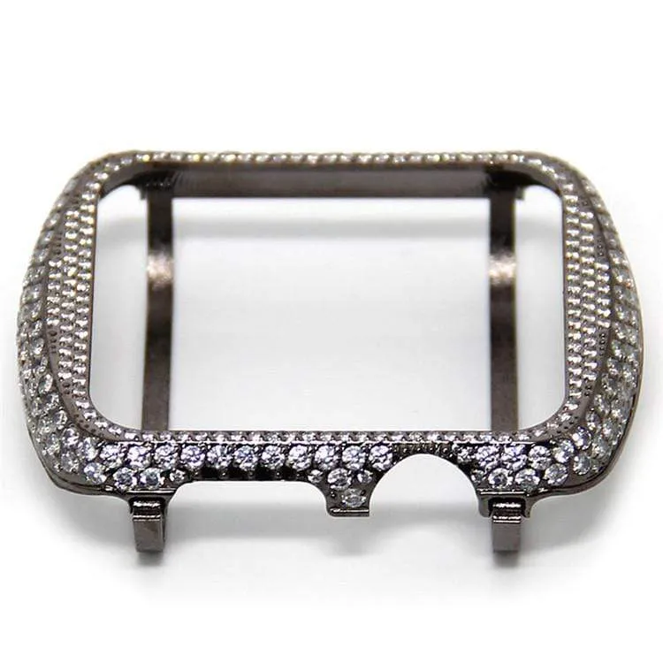 Full Loaded Handcraft Encrusted Bling Rhinestone Bezel Case For Apple Watch