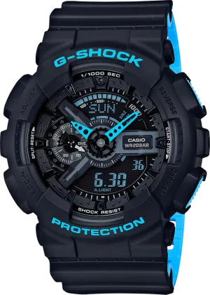 G-Shock Black Dial Multifunction Two Tone Men's Watch GA110LN-1A