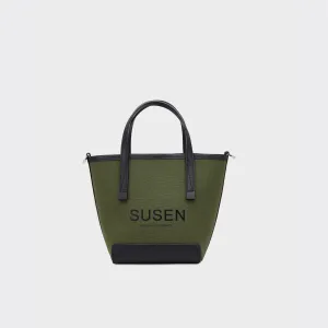 Gabriel Canvas Bucket Bag - Military Green