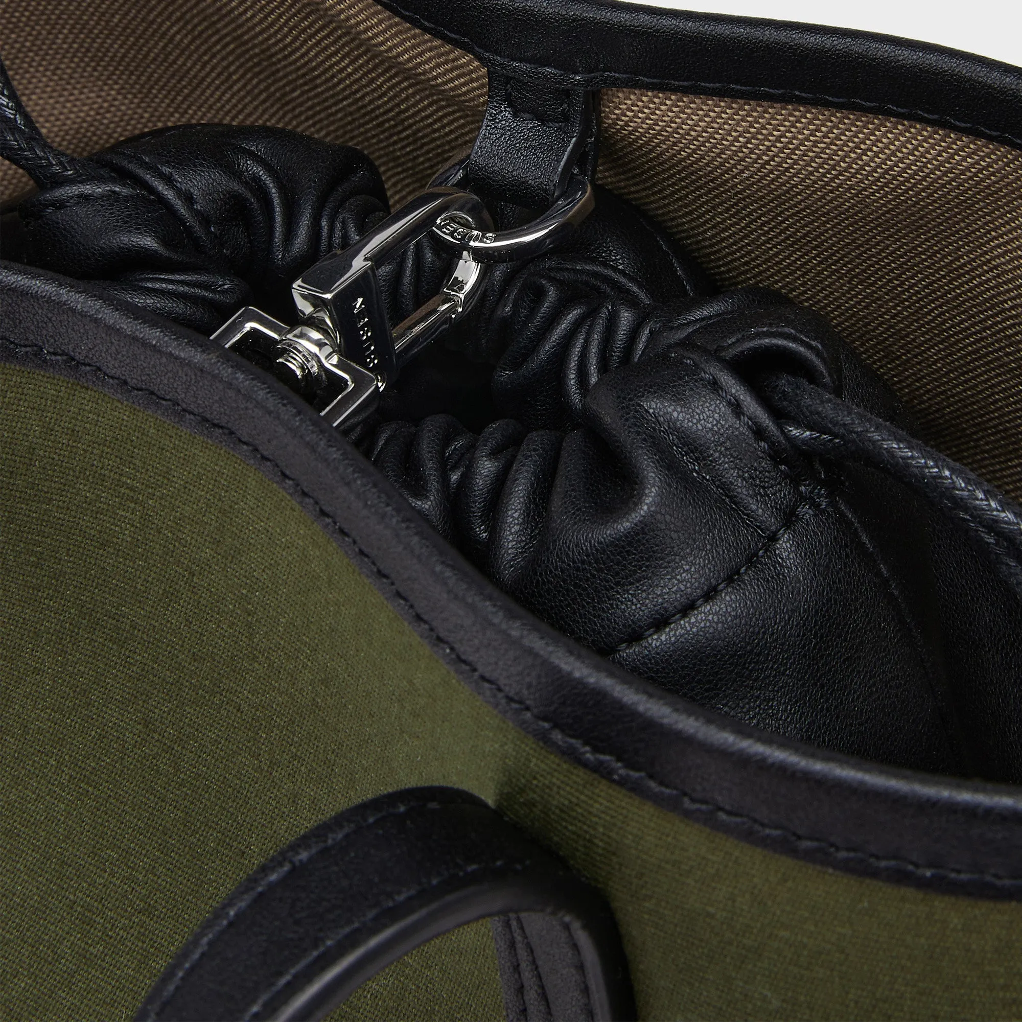 Gabriel Canvas Bucket Bag - Military Green