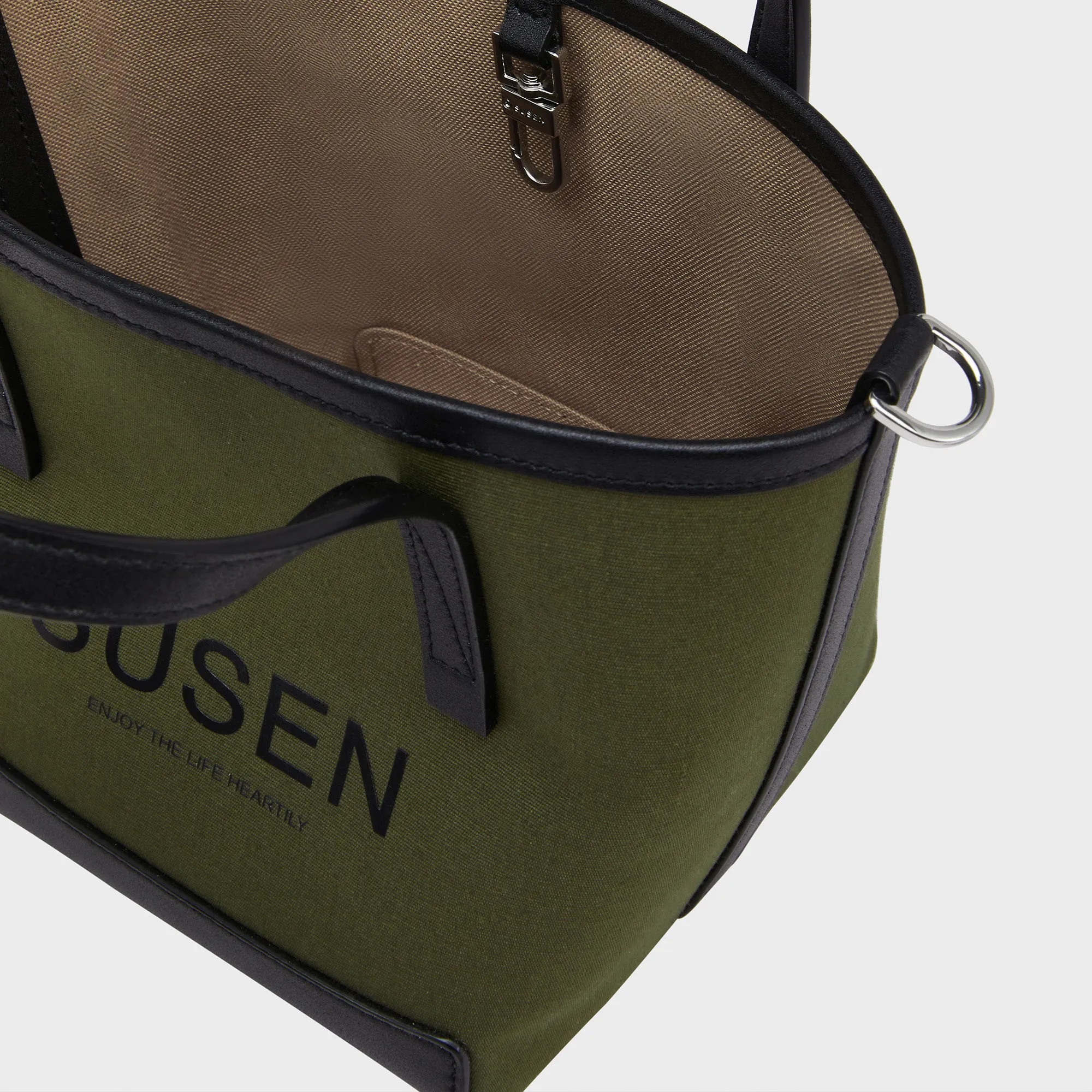 Gabriel Canvas Bucket Bag - Military Green