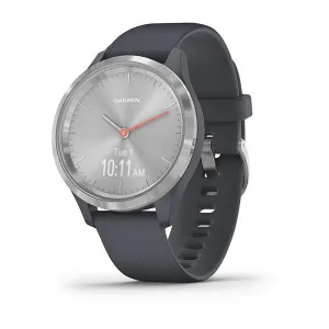 Garmin Vivomove 3S Silicone Granite Blue Strap Full Color Display Dial Watch - 010-02238-20
