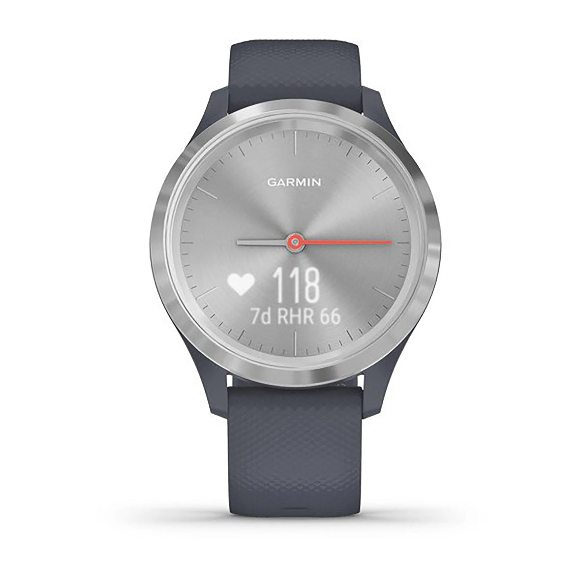 Garmin Vivomove 3S Silicone Granite Blue Strap Full Color Display Dial Watch - 010-02238-20