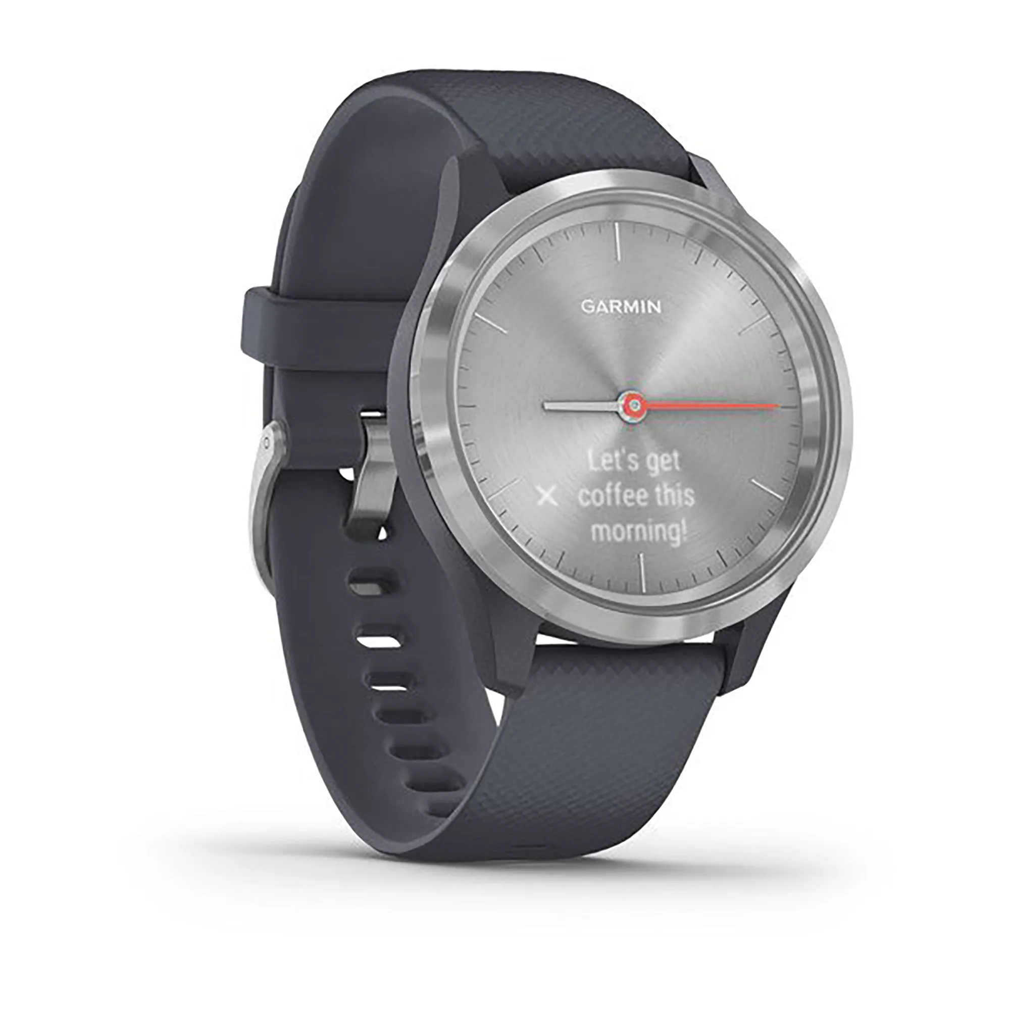 Garmin Vivomove 3S Silicone Granite Blue Strap Full Color Display Dial Watch - 010-02238-20