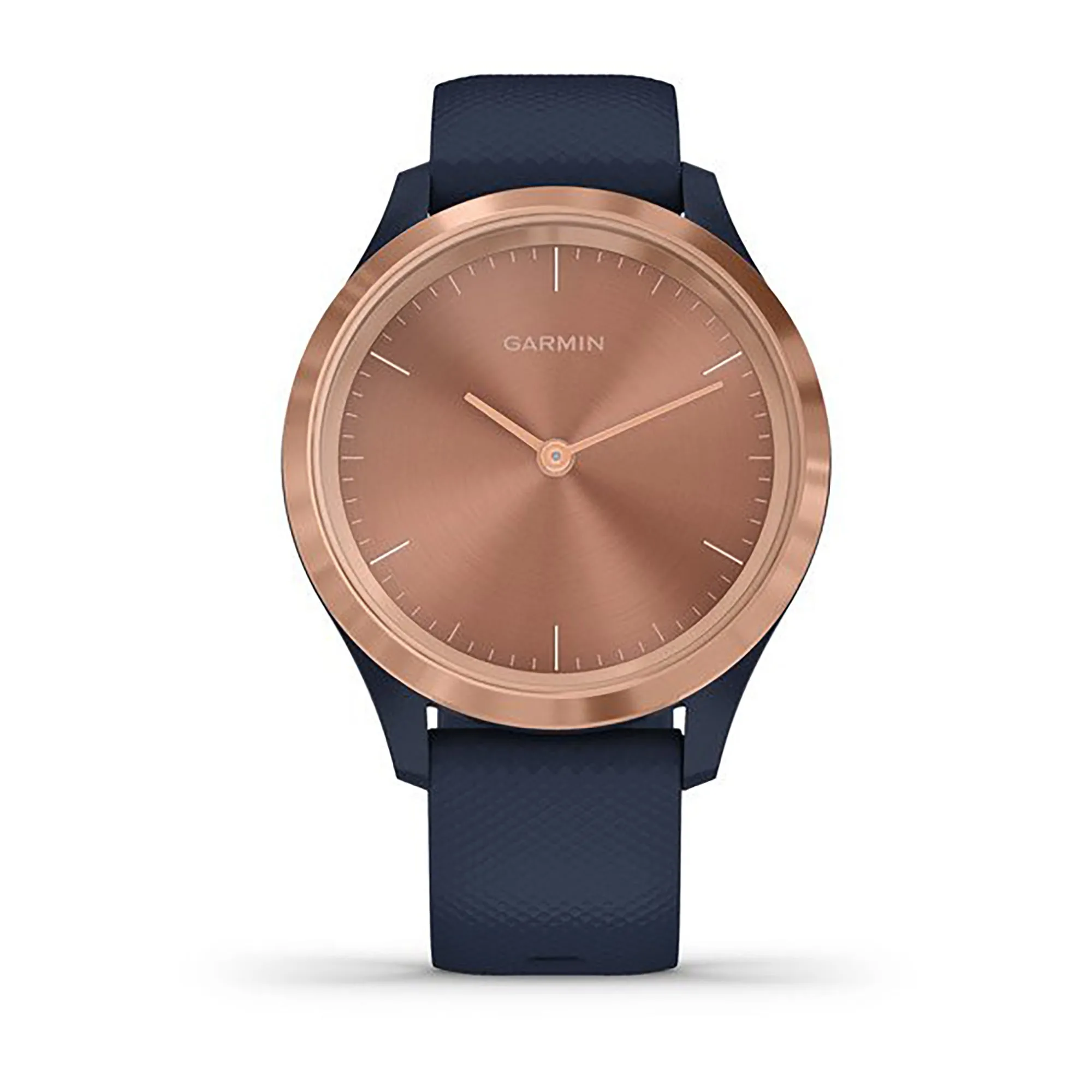 Garmin Vivomove 3S Silicone Navy Blue Strap Full Color Display Dial Watch - 010-02238-23