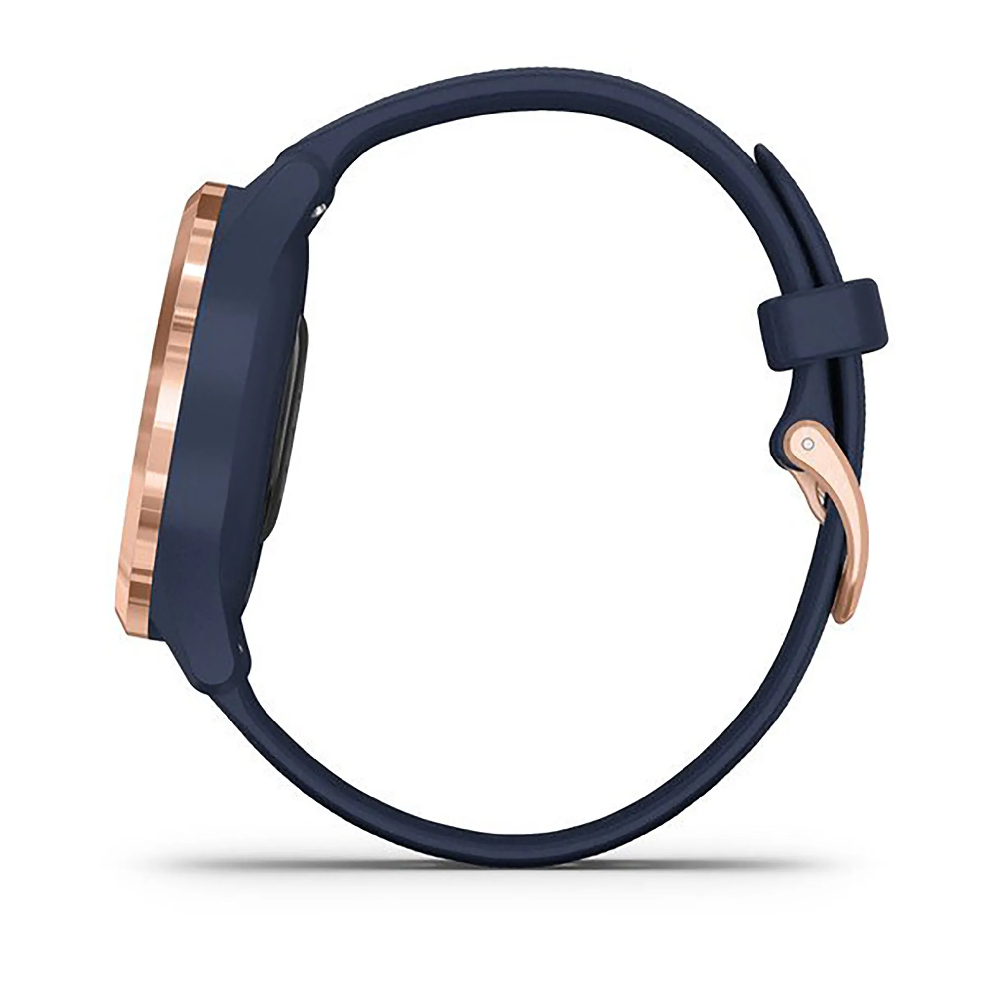 Garmin Vivomove 3S Silicone Navy Blue Strap Full Color Display Dial Watch - 010-02238-23