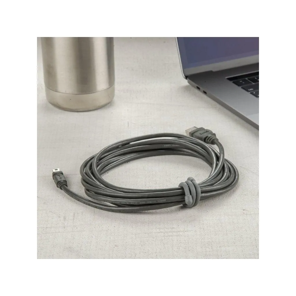 GEAR TIE REUSABLE RUBBER TWIST TIE(TM) (2pcs), Charcoal - length 6"