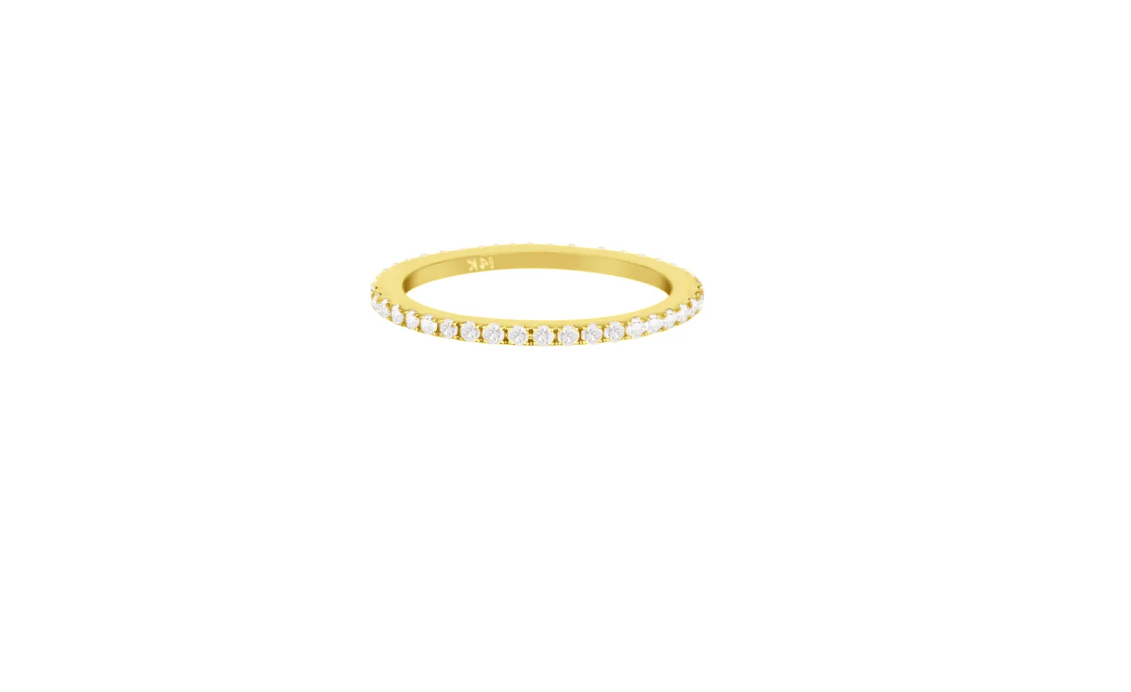 Gemstone Pave Bands