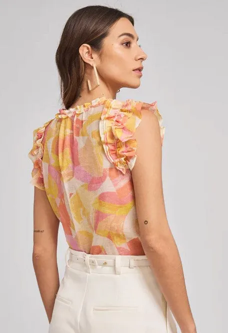 Generation Love Sia Voile Top - Prism Yellow