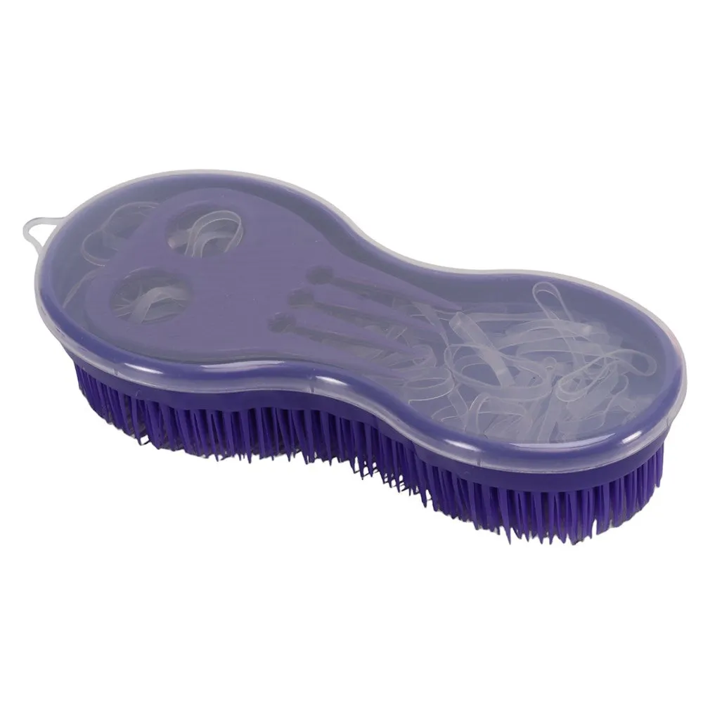 Genie Brush w/comb & Bands