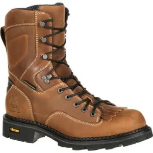 Georgia Men's Comfort Core 8" Composite Toe Logger Work Boot Brown GB00123