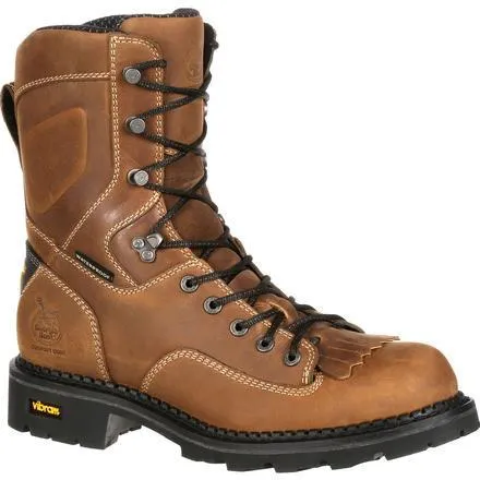 Georgia Men's Comfort Core 8" Composite Toe Logger Work Boot Brown GB00123