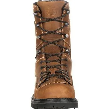 Georgia Men's Comfort Core 8" Composite Toe Logger Work Boot Brown GB00123