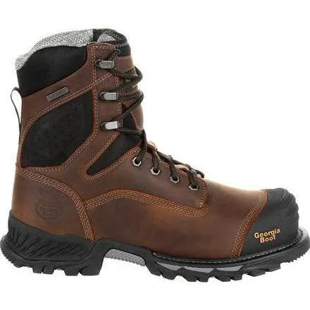 Georgia Men's Rumbler 8" Composite Toe Waterproof Work Boot - Brown - GB00285