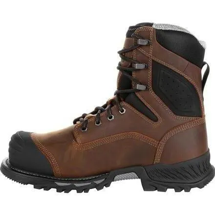 Georgia Men's Rumbler 8" Composite Toe Waterproof Work Boot - Brown - GB00285