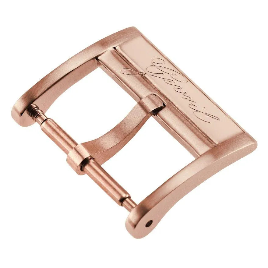 Gevril 18mm Brushed And Polished Stainless Steel Tang Buckle