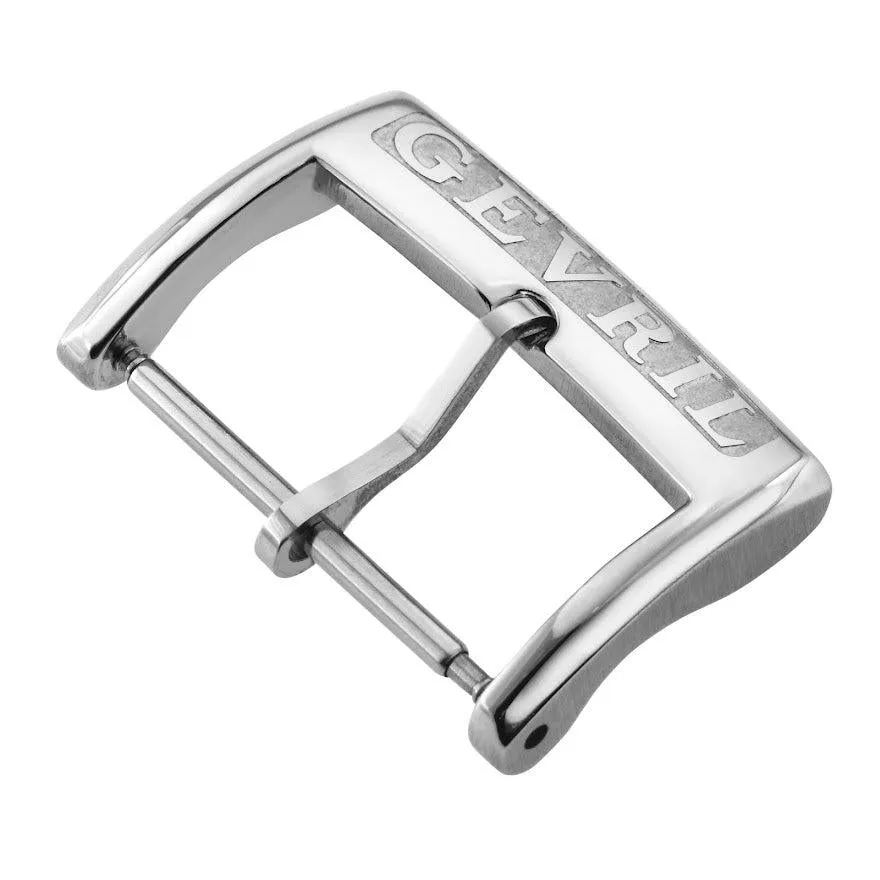 Gevril 20mm Polished Stainless Steel Tang Buckle