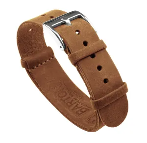 Gingerbread Brown Leather NATO¨ style Watch Band