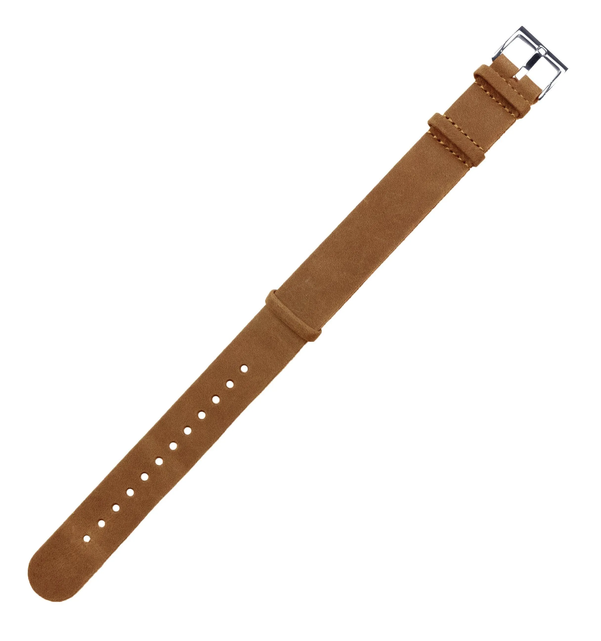 Gingerbread Brown Leather NATO¨ style Watch Band