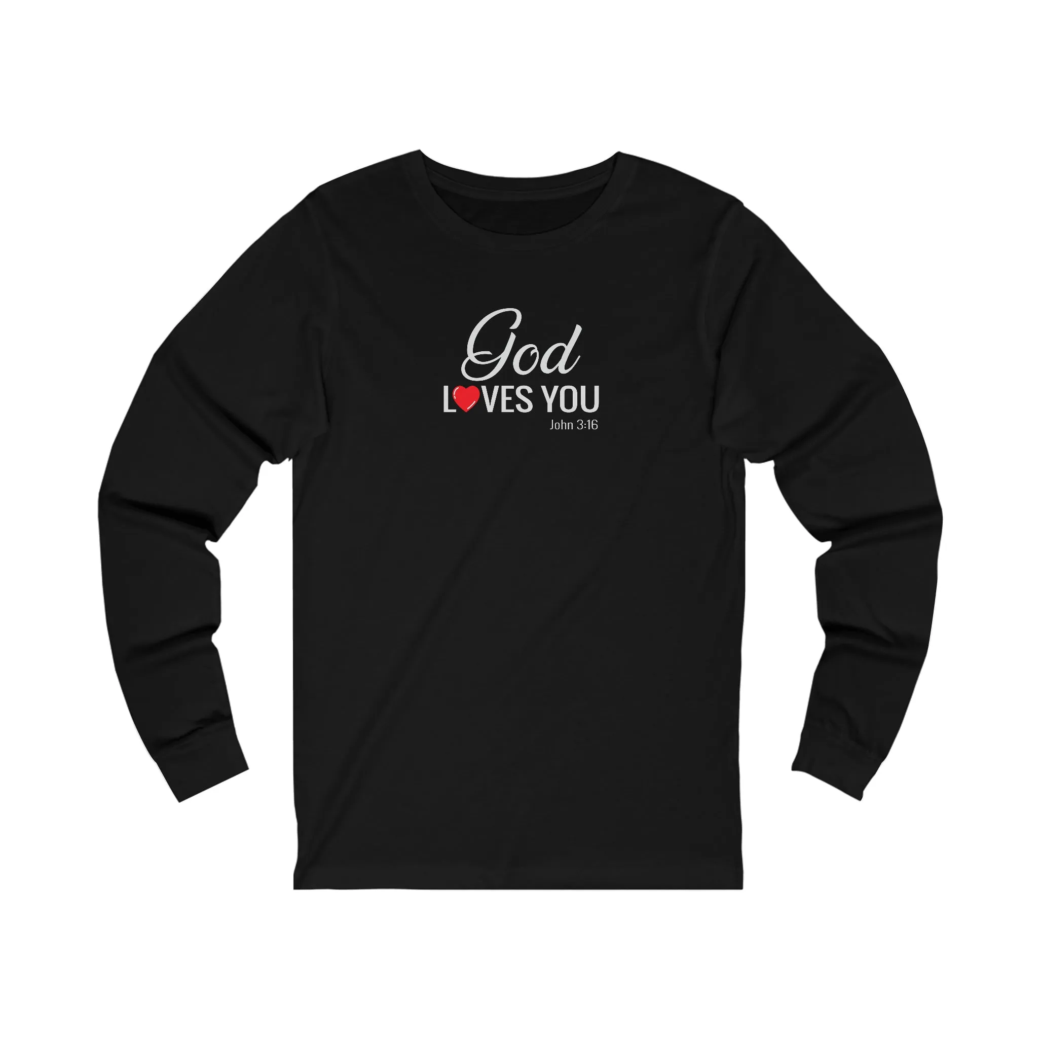 God Loves You Women Unisex Jersey Long Sleeve Tee