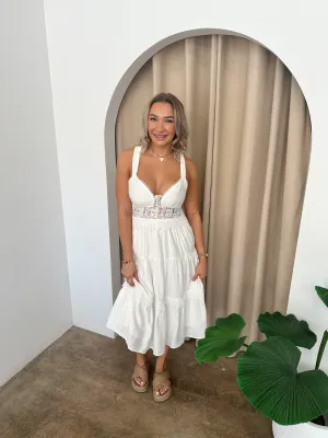 Golden Dress -White
