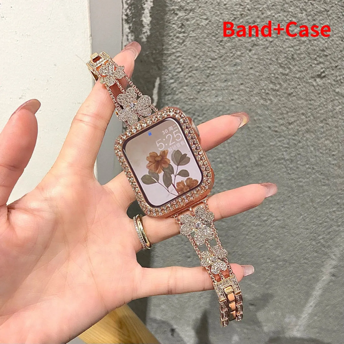 Gorgeous Rhinestones Bracelet   Case