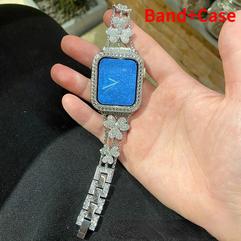 Gorgeous Rhinestones Bracelet   Case